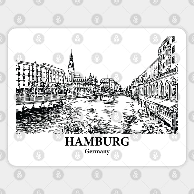 Hamburg - Germany Magnet by Lakeric